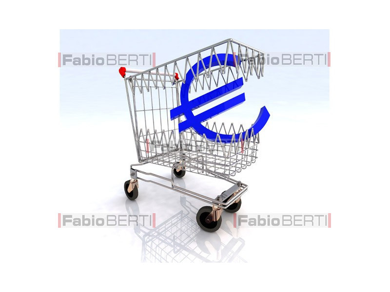 shopping cart biting euro