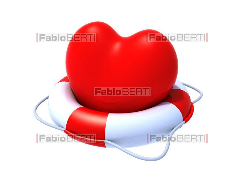 heart with lifebuoy