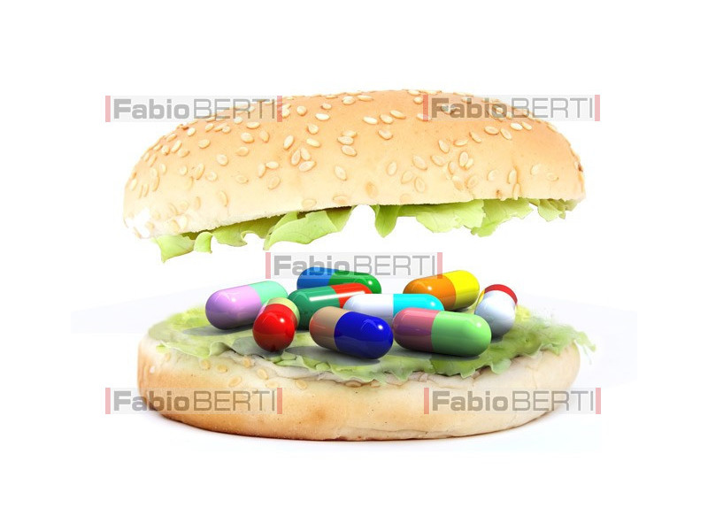 sandwich with pills