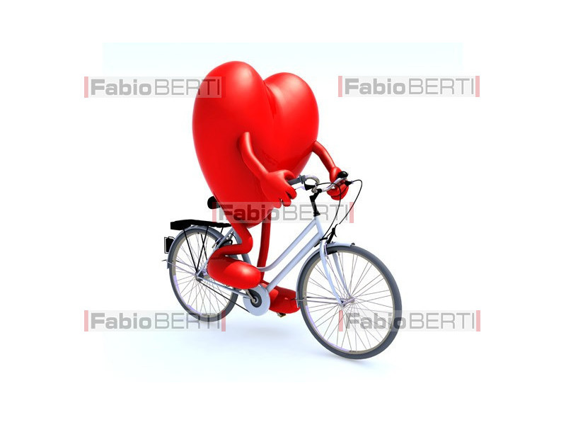 cuore in bicicletta