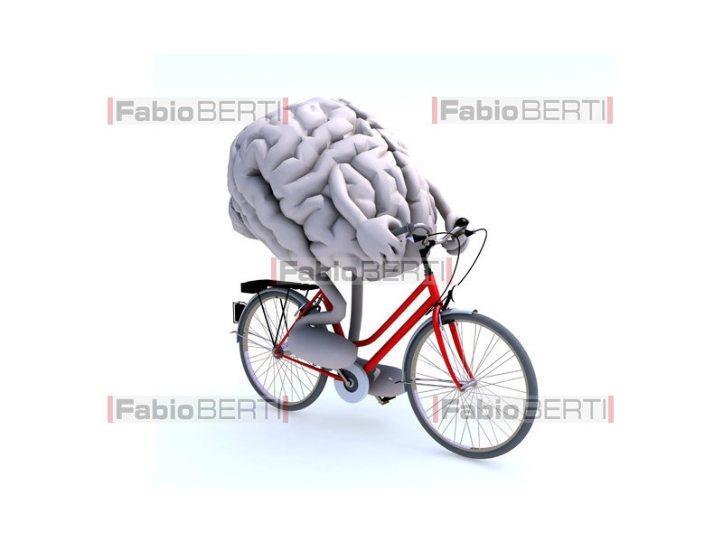 cervello in bicicletta