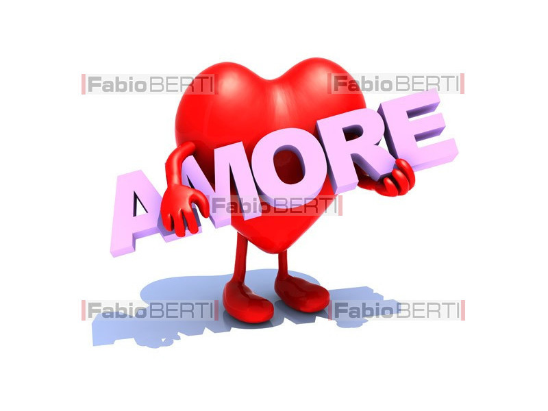 heart with "amore"