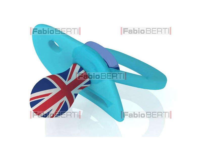 UK blu baby pacifier 