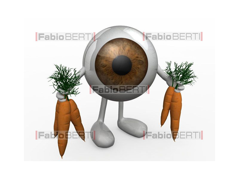eye with carrots