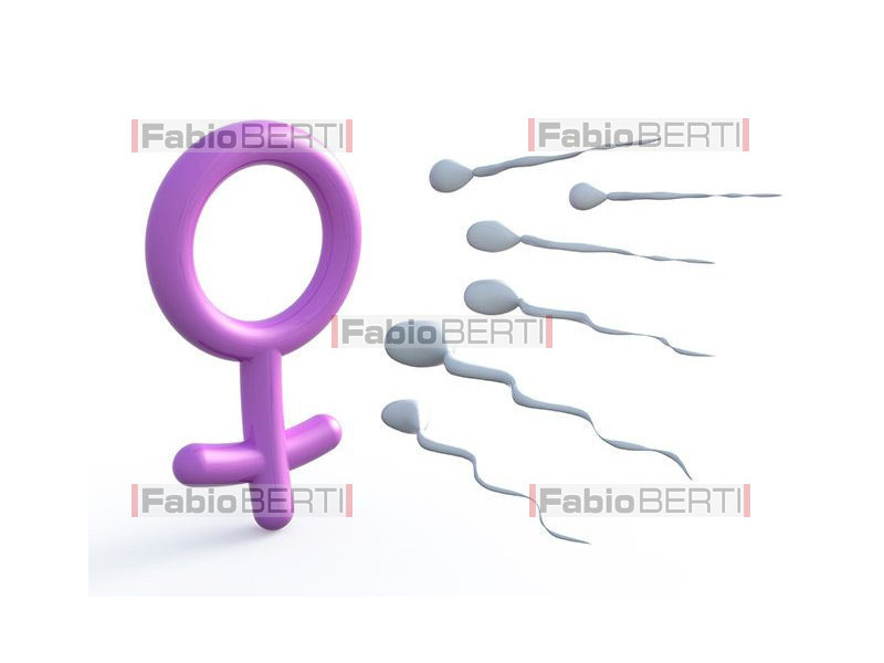 simbolo donna e spermatozoi