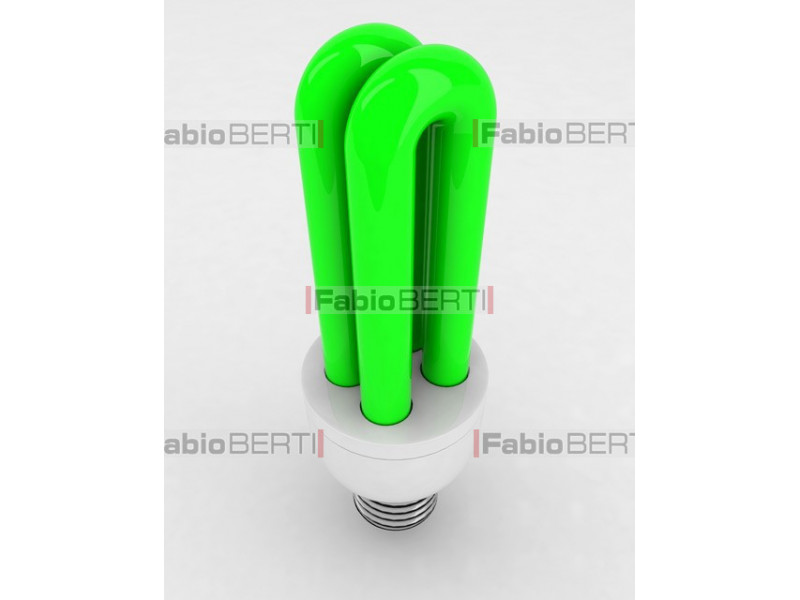 low-energy fluorescent light bulb