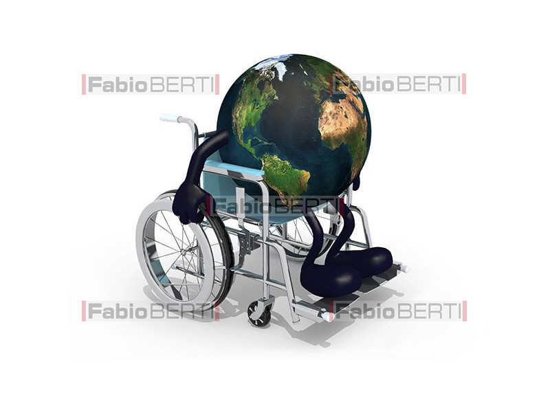 world in a wheelchair