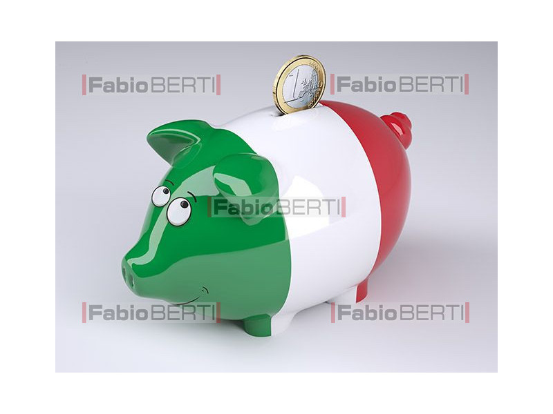 Italy money piggy box
