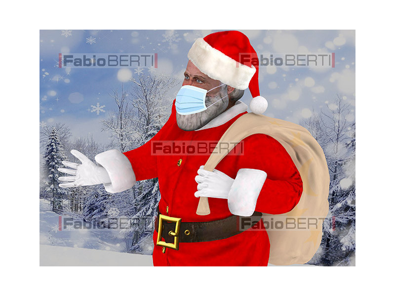 santa claus with mask