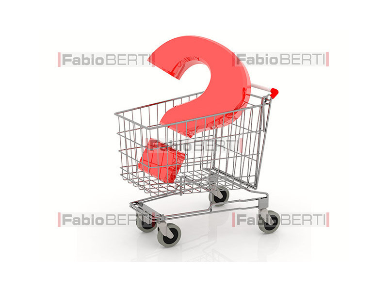 cart with question mark