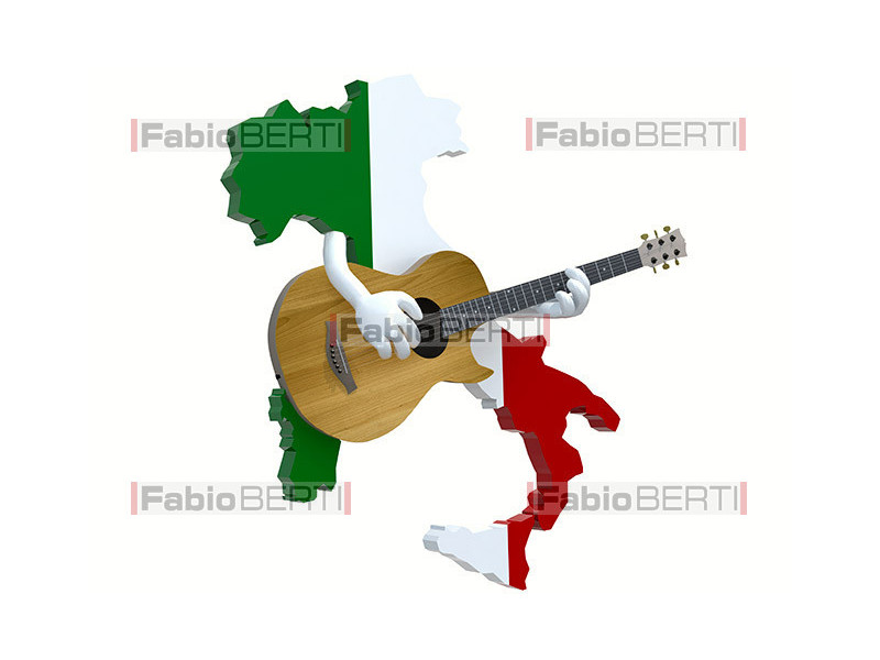 Italy with guitar