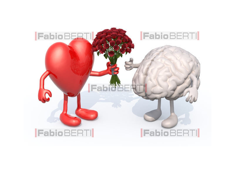 cuore e cervello fiori