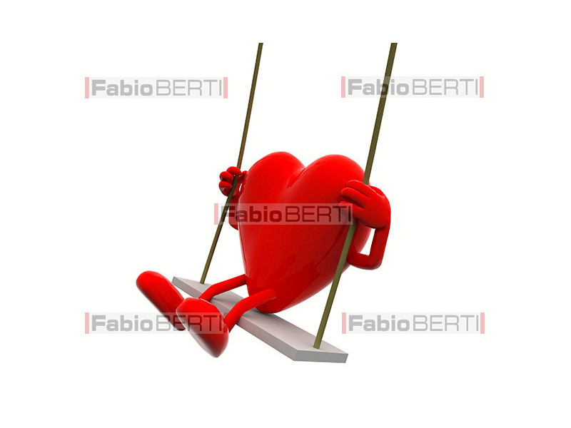 heart on a swing