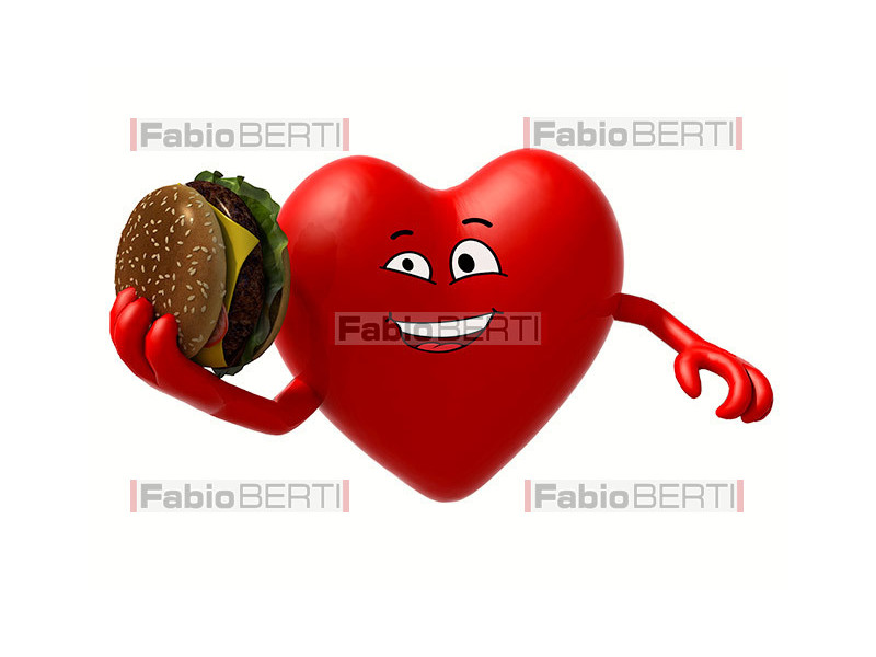 cuore e hamburger