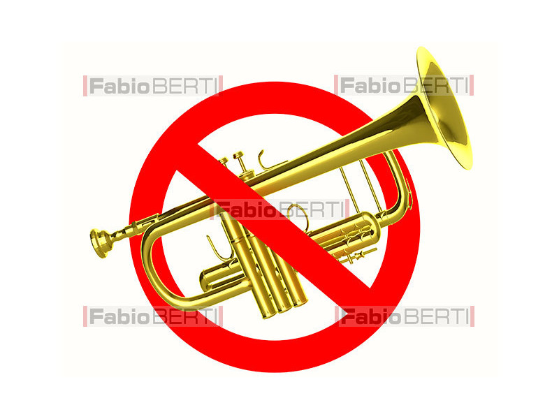 trumpet ban symbol