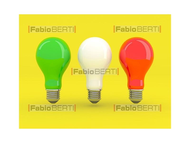 Italian flag light bulbs