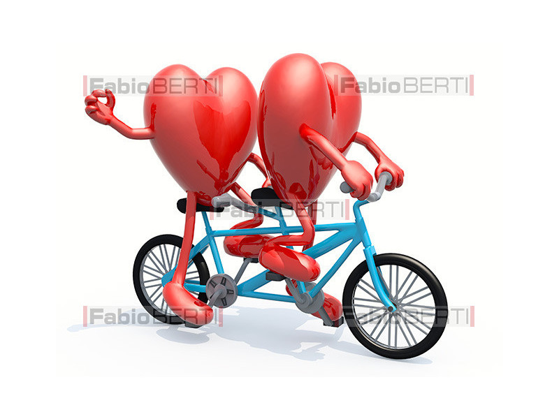 hearts on tandem