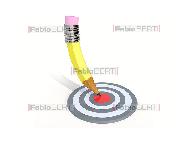 yellow pencil target